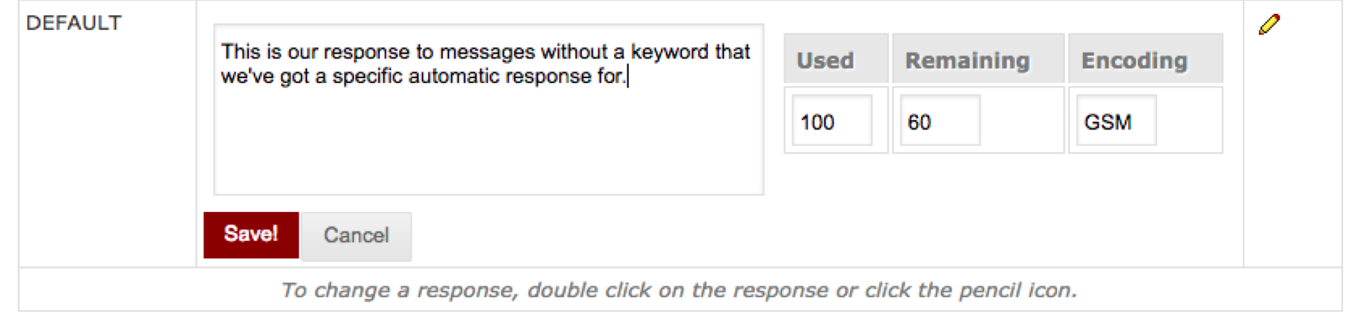 Screenshot of New Messages area in Mobile Studio