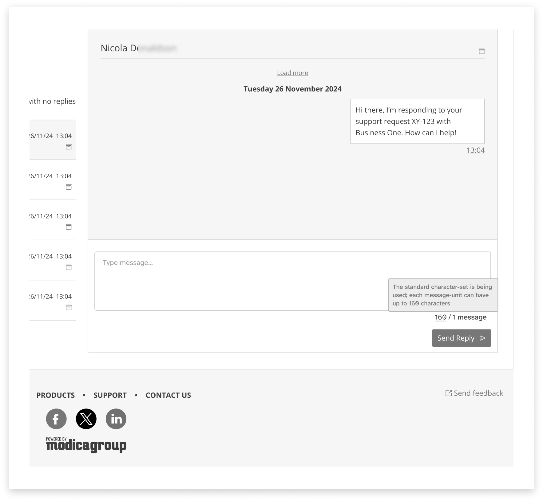 black-and-white screenshot of the new inbox reply